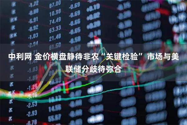 中利网 金价横盘静待非农“关键检验” 市场与美联储分歧待弥合