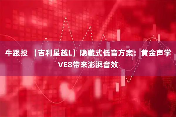 牛跟投 【吉利星越L】隐藏式低音方案：黄金声学VE8带来澎湃音效